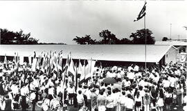 Fotografía de la inauguración de la Escuela de Enseñanza Especial de San Carlos. Alajuela