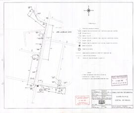 Planos para canalización para ampliación de red telefónica en el cantón de Escazú