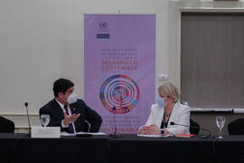 Fotografías del presidente de la República, Carlos Alvarado Quesada, en reunión con Ragn Heiour E...