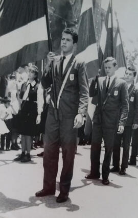 Fotografías con motivo de la celebración de la Independencia. Aparece en la imagen Carlos Alberto...