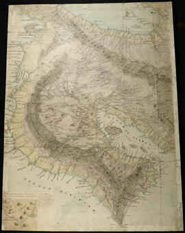 Mapa de Costa Rica en la sección noroeste con datos histórico geográficos