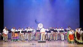 Fotografías de la Banda de Conciertos de Guanacaste durante presentaciones en diferentes escenari...