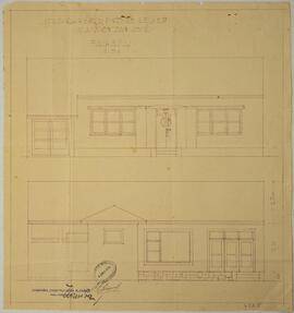 Planos de construcción de propiedad a nombre de la señora Berta Pinto de Becker, ubicado en San José