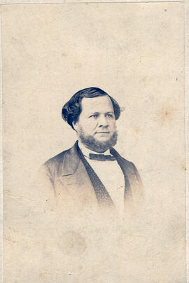 Fotografía con la imagen del Dr. José María Castro Madríz, tomada en Bogotá, Colombia en 1856, y ...