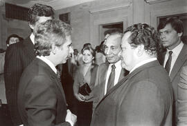 Fotografía de Luis Alberto Monge Alvárez, Presidente de la República de Costa Rica con el Doctor ...