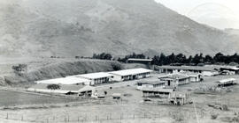 Fotografía de una panorámica de la estación de experimentos y observación de ganado lechero Perte...