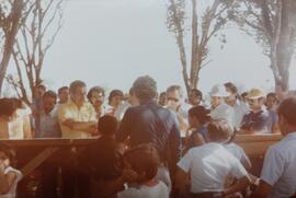 Fotografía de personas en el complejo portuario de Moín