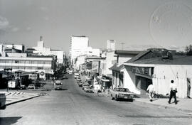 Fotografía panorámica de la Avenida Central de la ciudad de San José, tomada desde Cuesta de Mora...