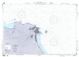 Carta náutica de Central America, Costa Rica Caribbean Sea, Puerto Limón and Bahía de Moín