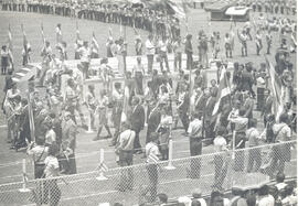 Fotografía de los Magistrados de la Corte Suprema de Justicia en la ceremonia de Traspaso de Pode...