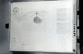 Fotografía de los planos del proyecto del edificio para el Archivo Nacional San José