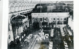 Fotografía del Salón de Sesiones de la Asamblea Legislativa, con sede en el Palacio Nacional; San...