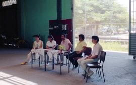 Negativos del acto de clausura de los cursos de extensión de verano, impartidos en el Colegio Uni...