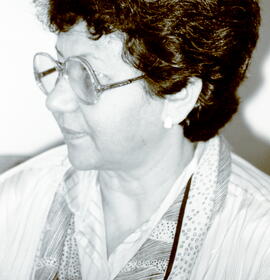 Negativo de la licenciada Luz Alba Chacón León, Directora del Archivo Nacional San José