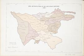 Mapa Área metropolitana de San José según cantones en 1980. En Atlas Estadístico de Costa Rica Nº...