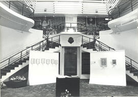 Fotografía del Salón de Proclamas o Rotonda de la Patria en la Asamblea Legislativa. Su estructur...