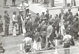 Fotografías de Daniel Oduber Quirós, ex-Presidente de la República, en la ceremonia de Traspaso d...