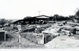 Fotografía del aserradero El Progreso, situado 2 kilómetros y medio al sur del distrito de San Is...