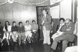 Fotografía del momento del discurso del señor Ministro de Cultura, Juventud y Deportes señor Hern...