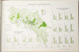 Mapa población activa en el sector primario censo 1973 en Costa Rica. En Atlas Estadístico de Cos...