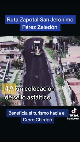 Video de la Colocación de Sello Asfáltico en Zapotal de Pérez Zeledón