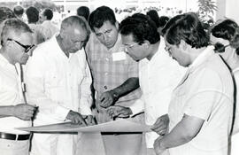 Fotografía del acto de inauguración del Centro Regional Universitario de Guanacaste, de la Univer...