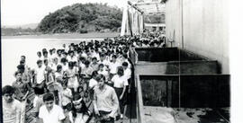 Fotografías del muelle de Quepos, del sistema de efensa y del rompeolas. Puntarenas
