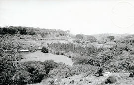 Fotografía panorámica de Turrúcares en donde se construyó posteriormente la Represa Hidroeléctric...
