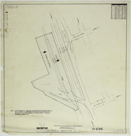 Plano de patio del Instituto Costarricense de Ferrocarriles en Leesville, Limón