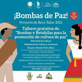 Afiche titulado Bombas de paz
