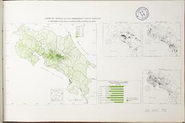 Mapa tierras de labranza, cultivos permanentes, pastos y otros en Costa Rica, según censo 1973. E...