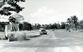 Fotografía de la carretera a Cedar Creek. Limón, Costa Rica