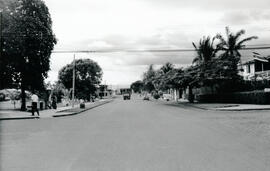 Fotografías de la Avenida Primera y boulevard en Buenos Aires de Osa. Puntarenas