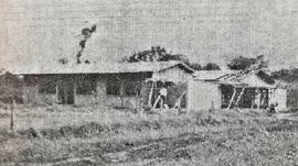 Fotografía del antiguo centro comunal de Puerto Viejo de Sarapiquí