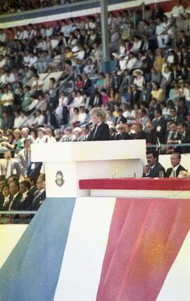 Fotografías del traspaso de poderes a Oscar Arias Sánchez en el Estadio Nacional