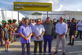 Fotografías de la inauguración del Centro Cívico por la Paz en Limón.