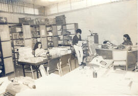 Fotografía con imagen del Departamento de biblioteca pública de la Biblioteca Nacional. San José