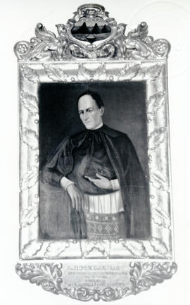 Fotografía con la imagen del óleo del señor Florencio del Castillo, diputado que representó a Cos...