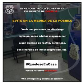 Afiche en relación con medidas de prevención para evitar el contagio por COVID-19 indicadas por e...
