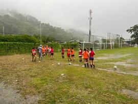 Fotografías de jugadoras del equipo femenino Talamanqueña Fútbol Club