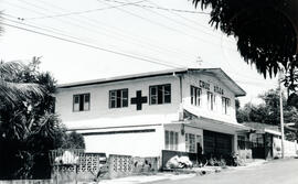 Fotografía con la imagen del edificio de la Cruz Roja en Pérez Zeledón San José