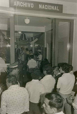Fotografías del tradicional almuerzo en el Archivo Nacional celebrando el 15 de setiembre, fecha ...