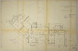 Planos de construcción de propiedad a nombre del señor Roberto Chartier, ubicado en San José