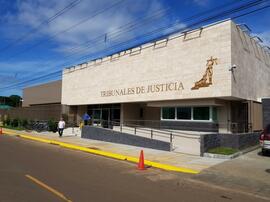 Fotografía del edificio de los Tribunales de Justicia del cantón Los Chiles, Alajuela