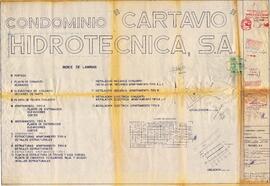 Planos constructivos de permiso de construcción 90278 a nombre de Hidrotécnica S.A. para construc...