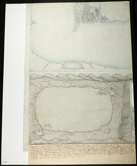 Dibujo de la vista del puerto de Santo Domingo de Tervi en el Golfo Dulce en 1875