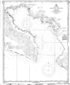Carta náutica de Central America, Costa Rica West Coast, Golfo Dulce