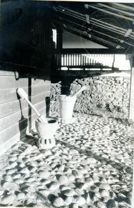 Fotografía de unos pilones en el Parque Nacional de Santa Rosa. Se observa parte de la estructura...