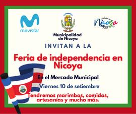 Afiche sobre la feria de la independencia en Nicoya