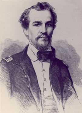 Fotografía del Capitán Farnum, filibustero de la Campaña Nacional 1856-1857 Estados Unidos